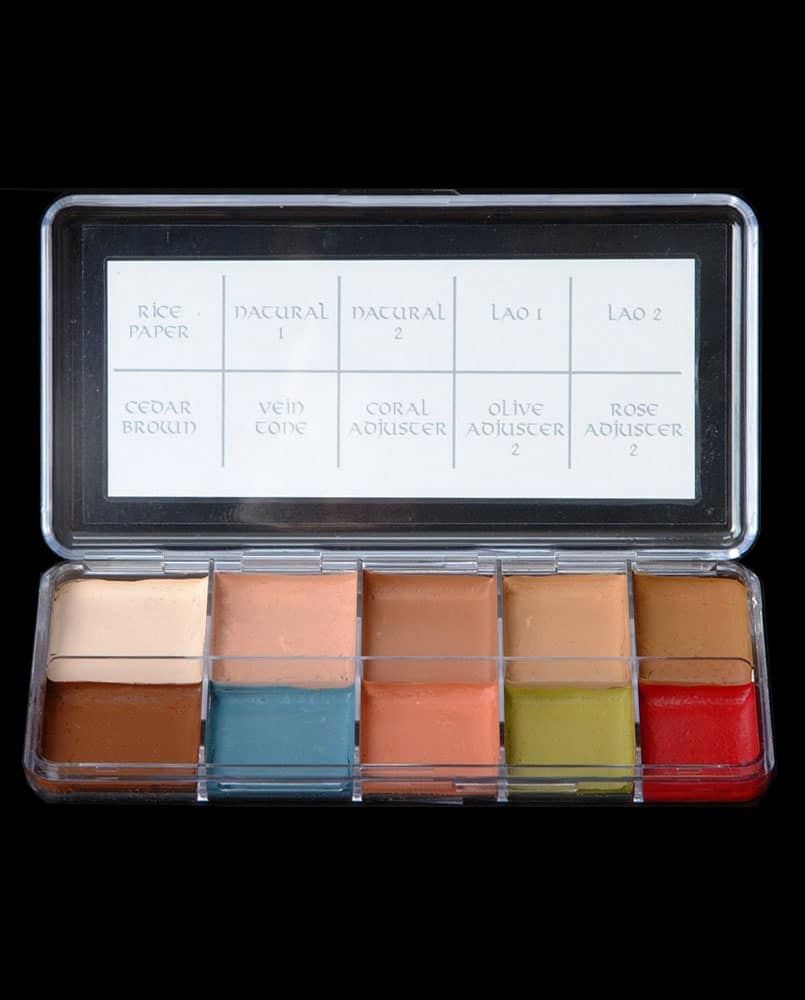 Skin Illustrator Flesh Tone Palette, open, showing ten shades